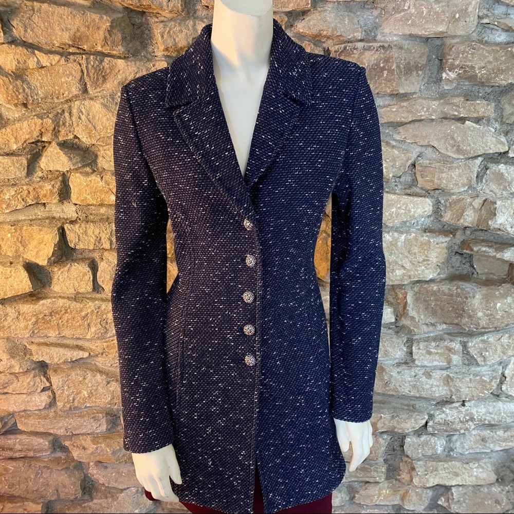 ST.JOHN BROWN Navy Blue Jacket SIZE 6